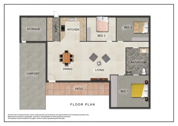 Floorplan of Homely townhouse listing, 10/125 Tate Road, Tolga QLD 4882