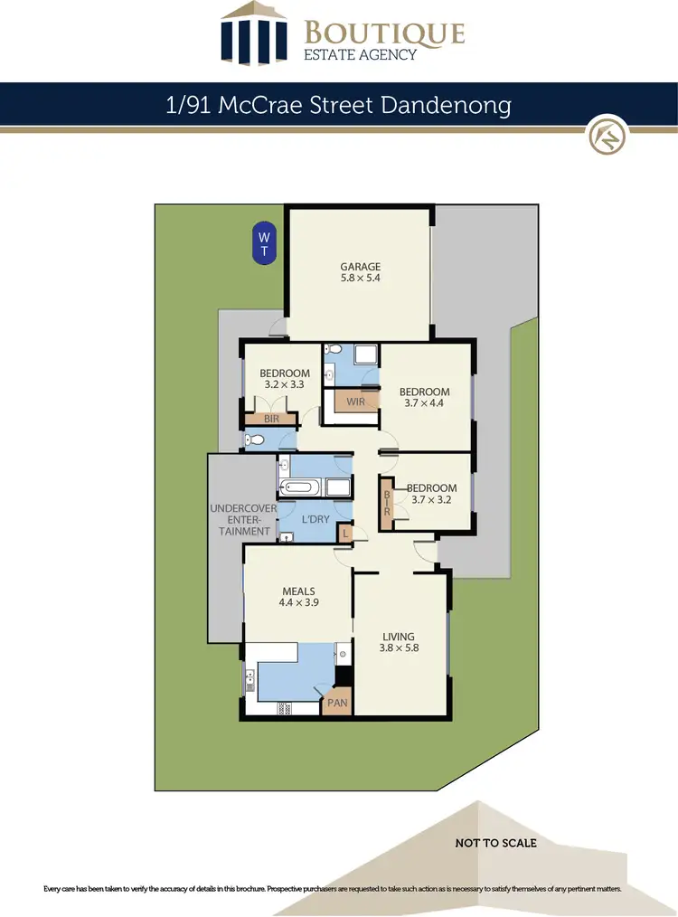 Floorplan of Homely unit listing, 1/93 McCrae Street, Dandenong VIC 3175