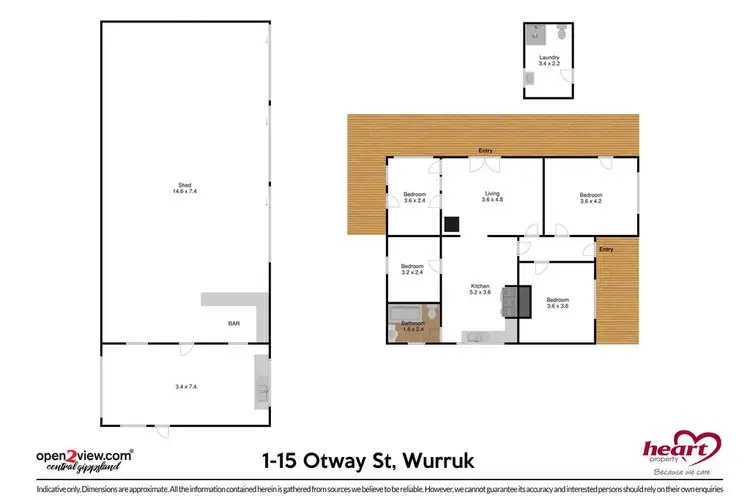 Floorplan of Homely house listing, 1 Otway Street, Wurruk VIC 3850