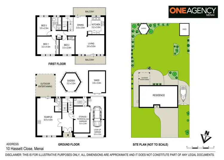 Floorplan of Homely house listing, 10 Hassett Close, Menai NSW 2234
