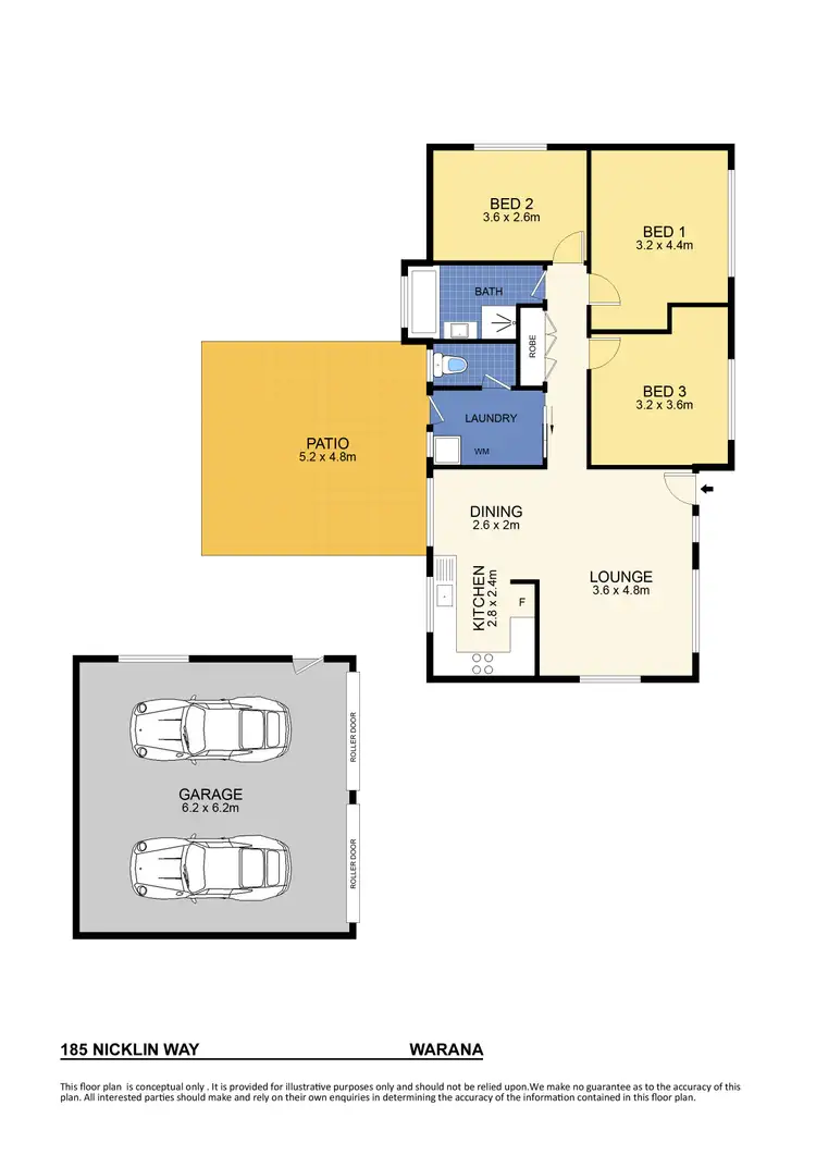 Floorplan of Homely house listing, 185 Nicklin Way, Warana QLD 4575