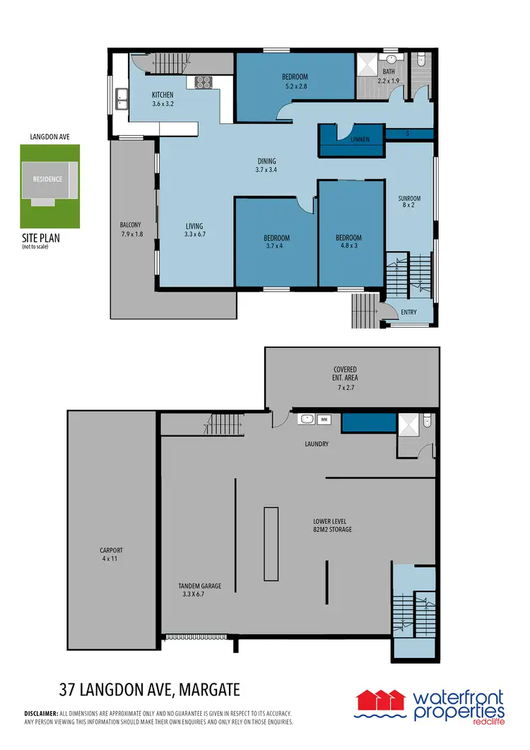 Floorplan of Homely house listing, 37 LANGDON AVENUE, Margate QLD 4019