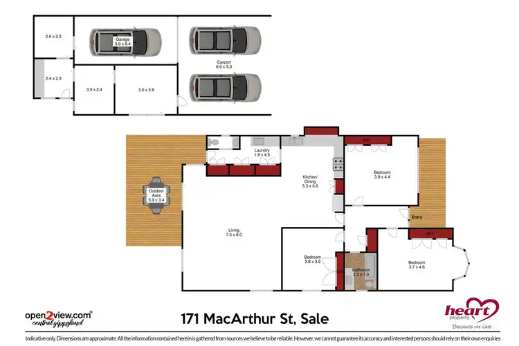 Floorplan of Homely house listing, 171 Macarthur Street, Sale VIC 3850