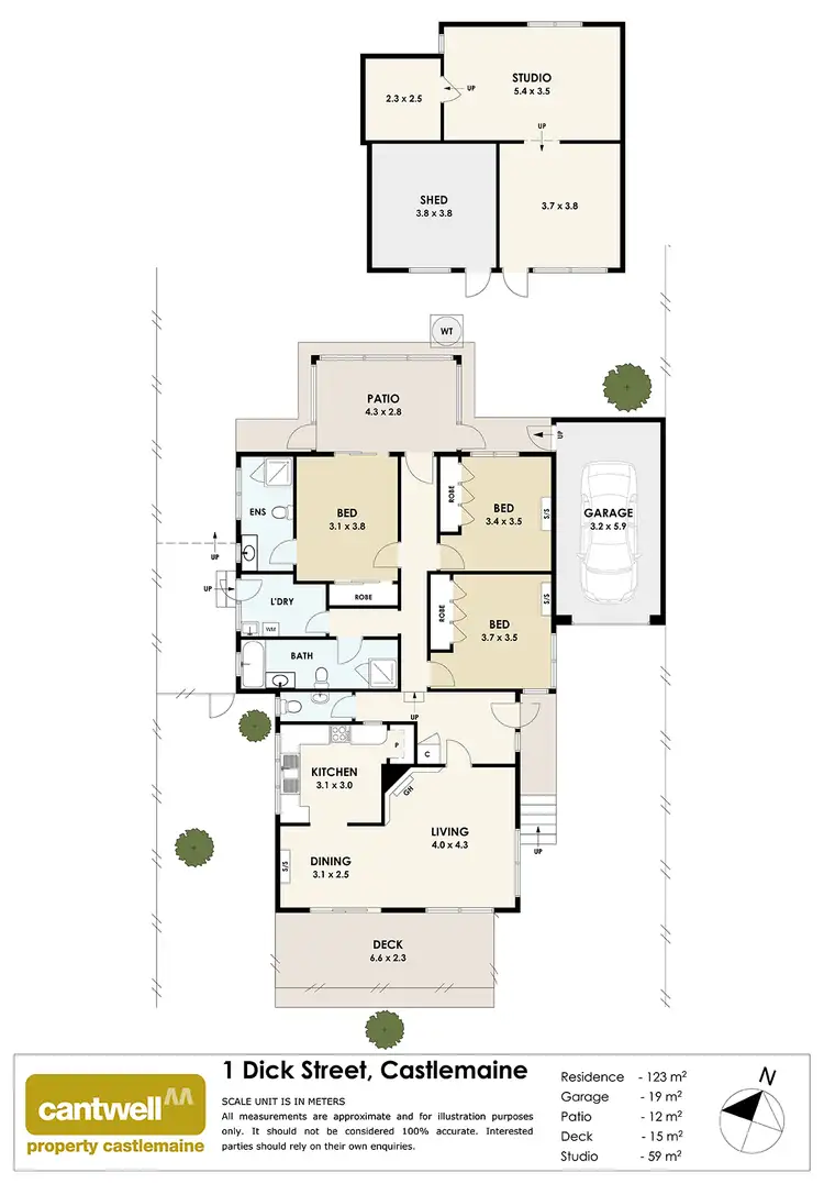 Floorplan of Homely house listing, 1 Dick Street, Castlemaine VIC 3450