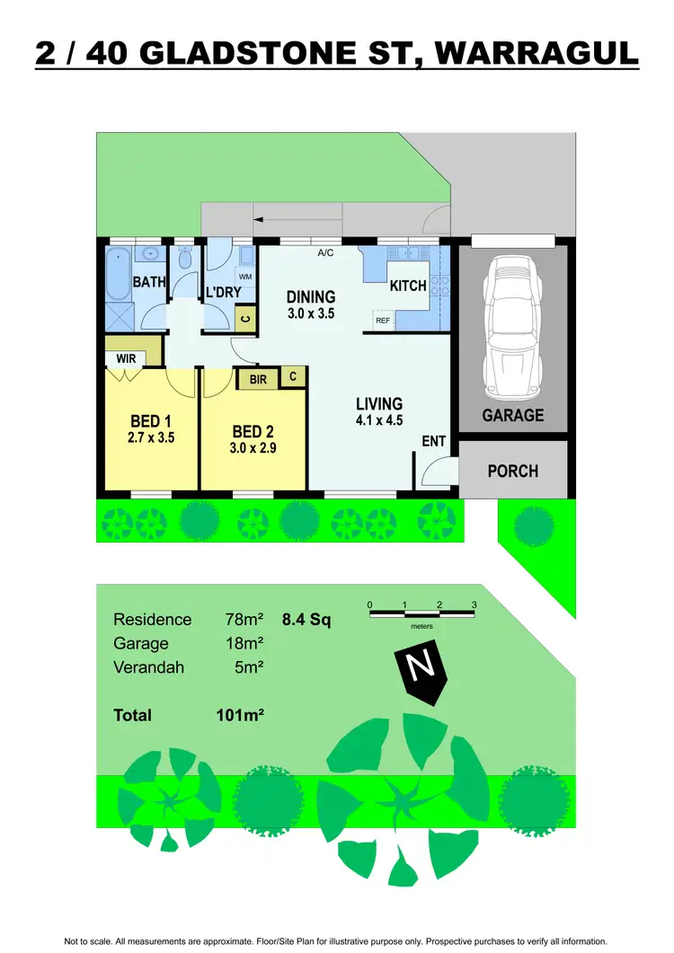 Floorplan of Homely unit listing, 2/40 Gladstone Street, Warragul VIC 3820