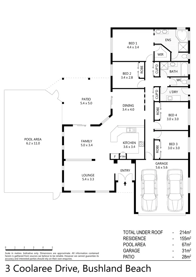 Floorplan of Homely house listing, 3 Coolaree Drive, Bushland Beach QLD 4818
