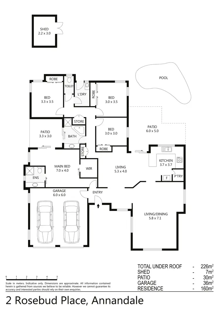 Floorplan of Homely house listing, 2 Rosebud Place, Annandale QLD 4814