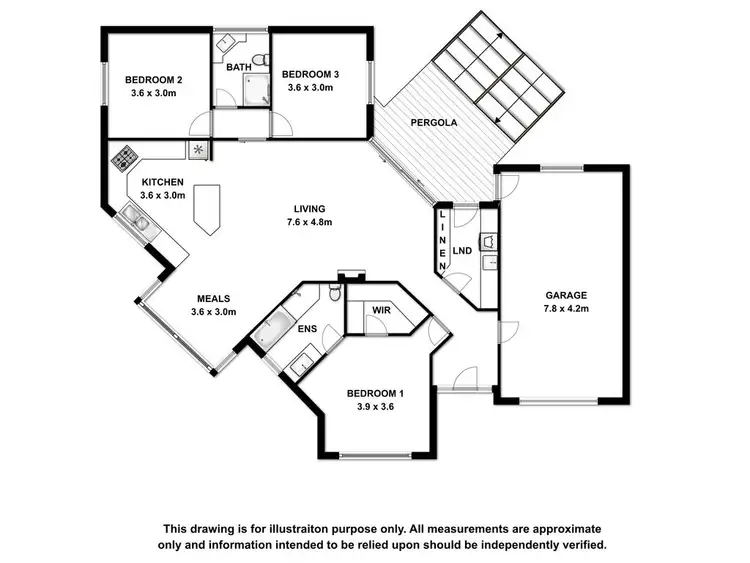 Floorplan of Homely house listing, 4 Glenmont Crescent, Mount Gambier SA 5290