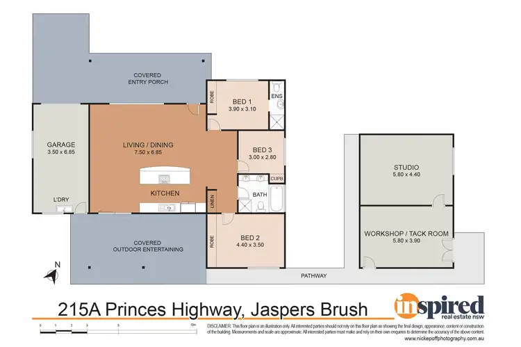 Floorplan of Homely house listing, 215A Princes Highway, Jaspers Brush NSW 2535