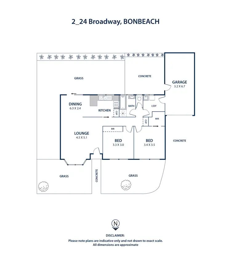 Floorplan of Homely unit listing, 2/24 Broadway, Bonbeach VIC 3196