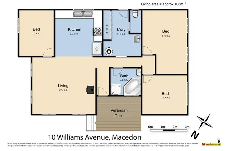Floorplan of Homely house listing, 10 Williams Avenue, Macedon VIC 3440