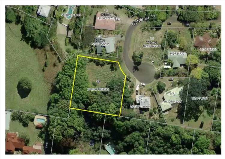 Floorplan of Homely land listing, 18 Gardenia Court, Mullumbimby NSW 2482