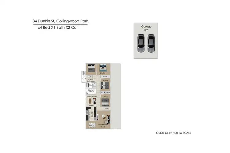 Floorplan of Homely house listing, 34 Duncan Street, Collingwood Park QLD 4301