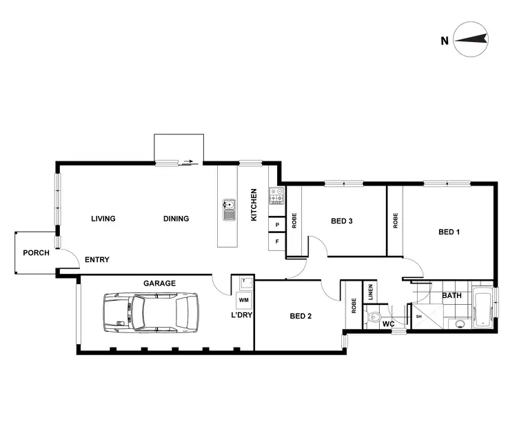 Floorplan of Homely house listing, 15 Audrey Cahn Street, Macgregor ACT 2615