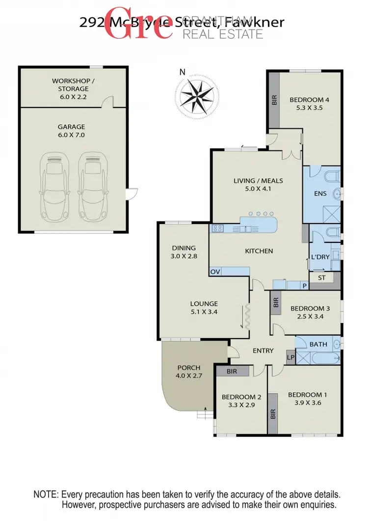 Floorplan of Homely house listing, 292 McBryde St, Fawkner VIC 3060