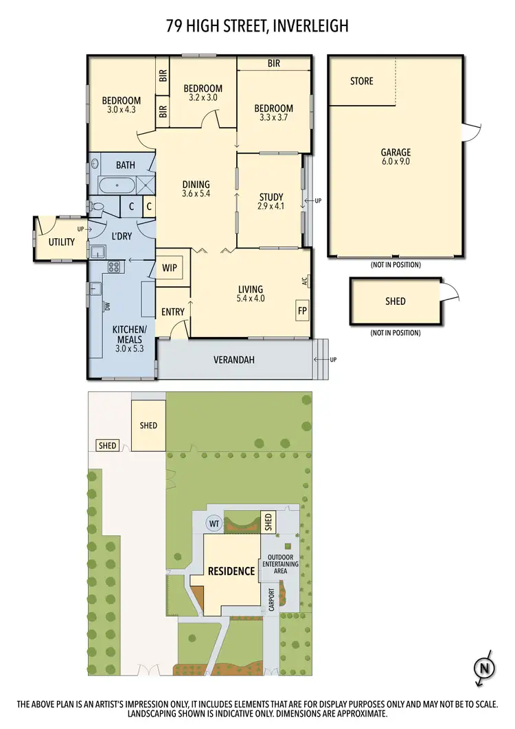Floorplan of Homely house listing, 79 HIGH STREET, Inverleigh VIC 3321