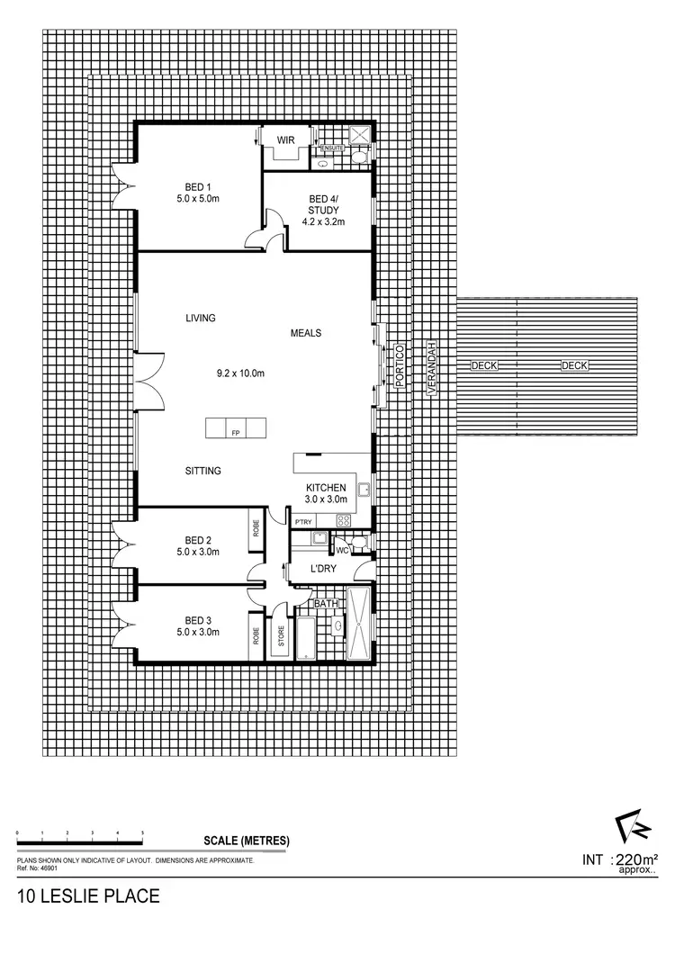 Floorplan of Homely house listing, 10 Leslie Place, Junortoun VIC 3551