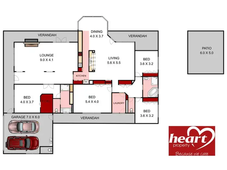 Floorplan of Homely rural property listing, 14 Rhodes Drive, Sale VIC 3850