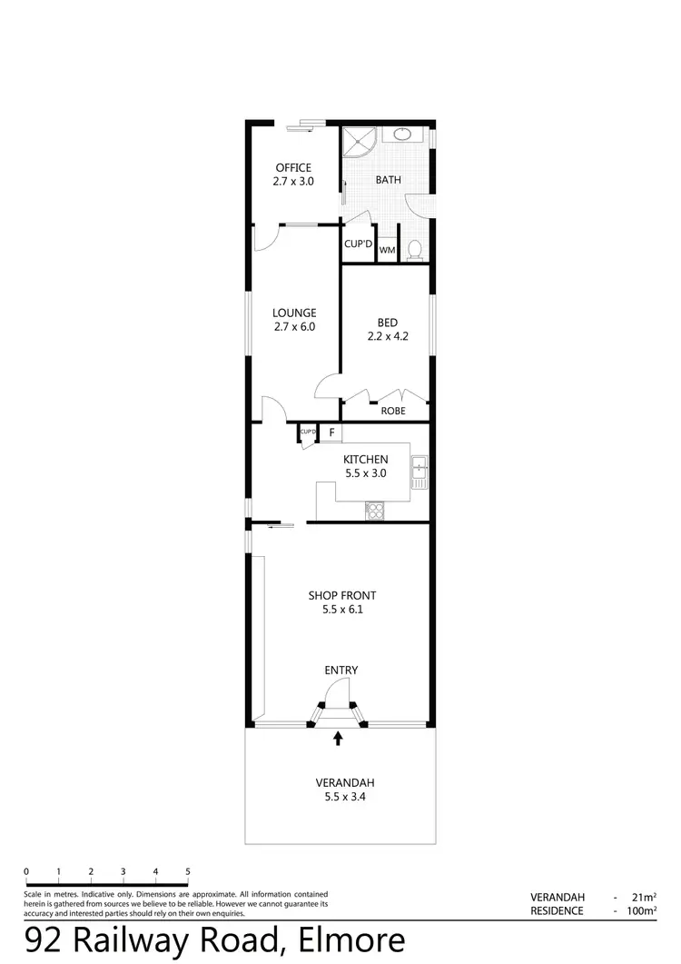 Floorplan of Homely house listing, 92 Railway Place, Elmore VIC 3558