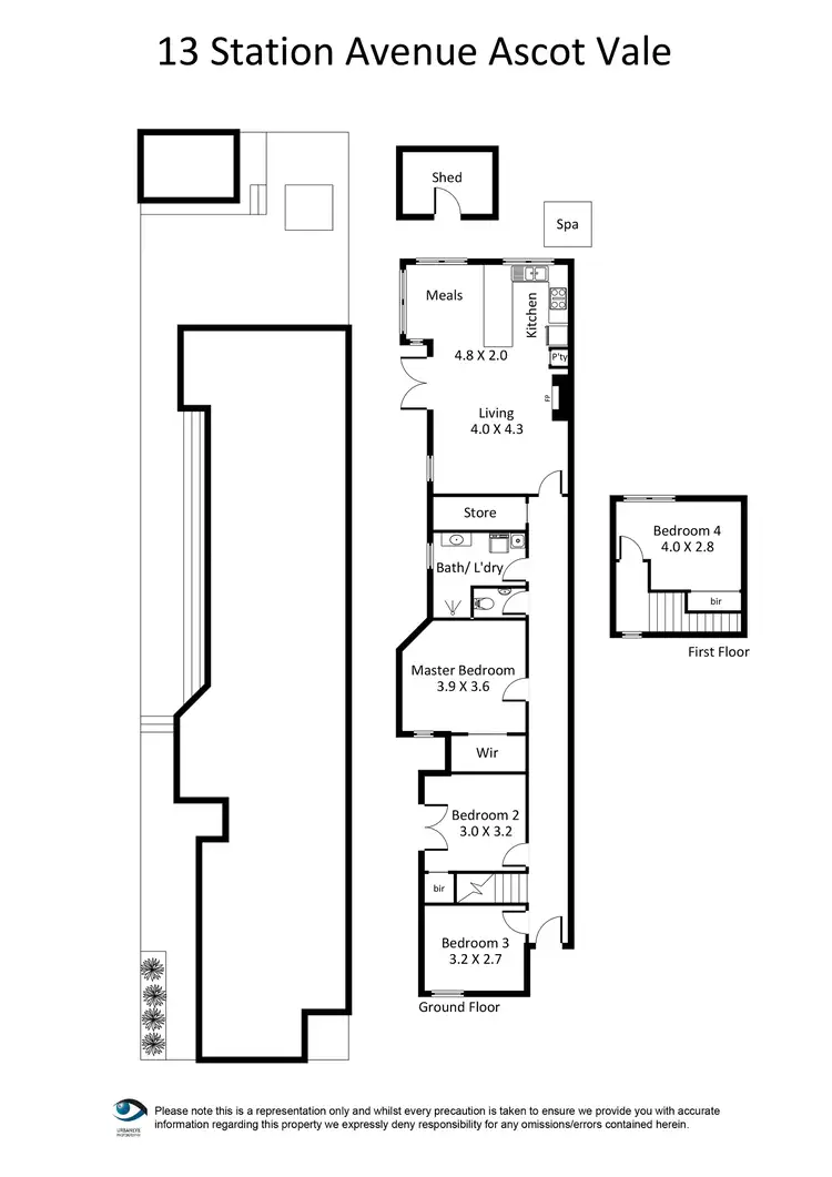 Floorplan of Homely house listing, 13 Station Ave, Ascot Vale VIC 3032