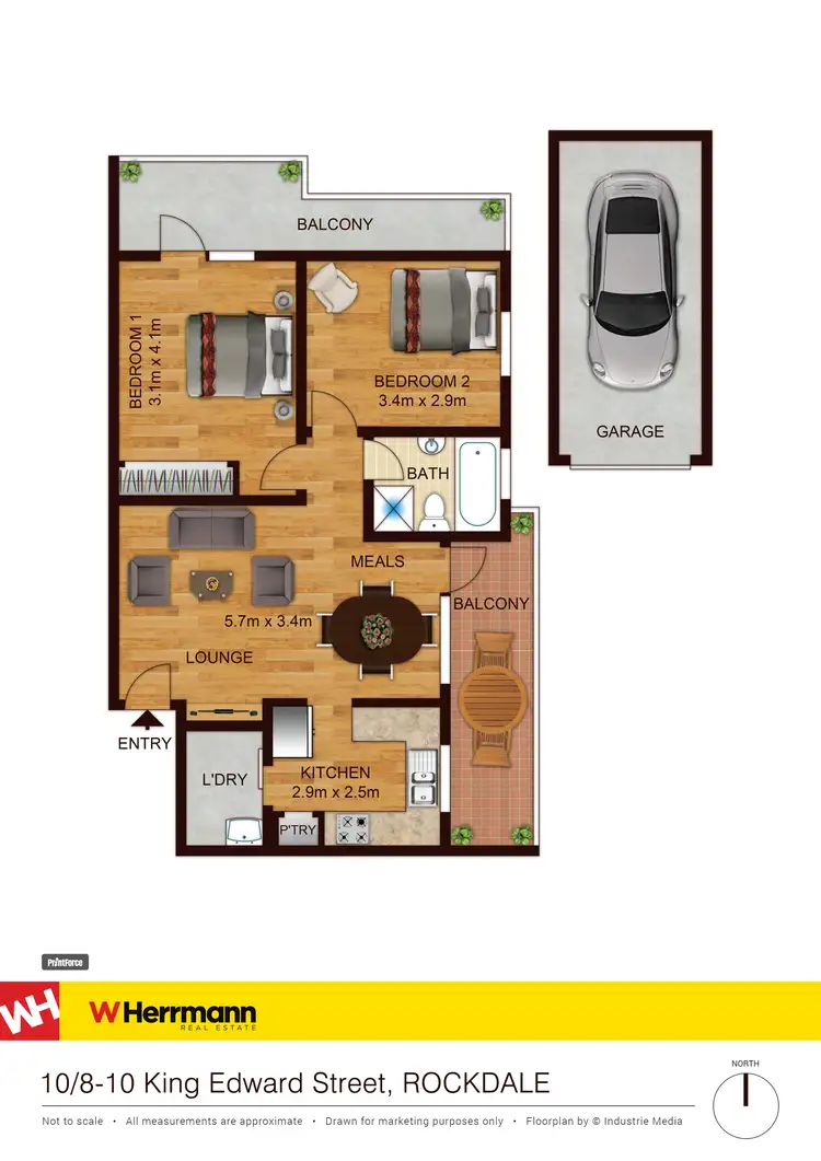 Floorplan of Homely unit listing, 10/8-10 King Edward Street, Rockdale NSW 2216