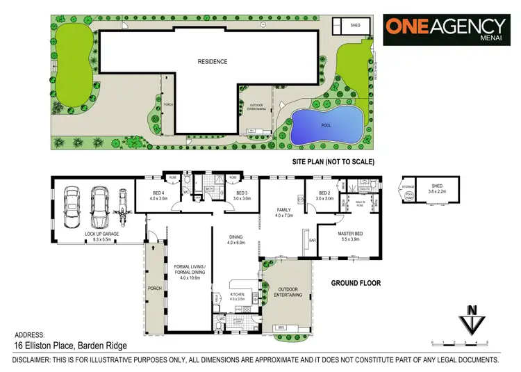 Floorplan of Homely house listing, 16 Elliston Place, Barden Ridge NSW 2234