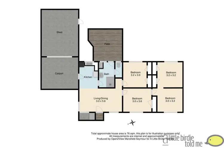 Floorplan of Homely house listing, 57 RAIL STREET, Wandong VIC 3758