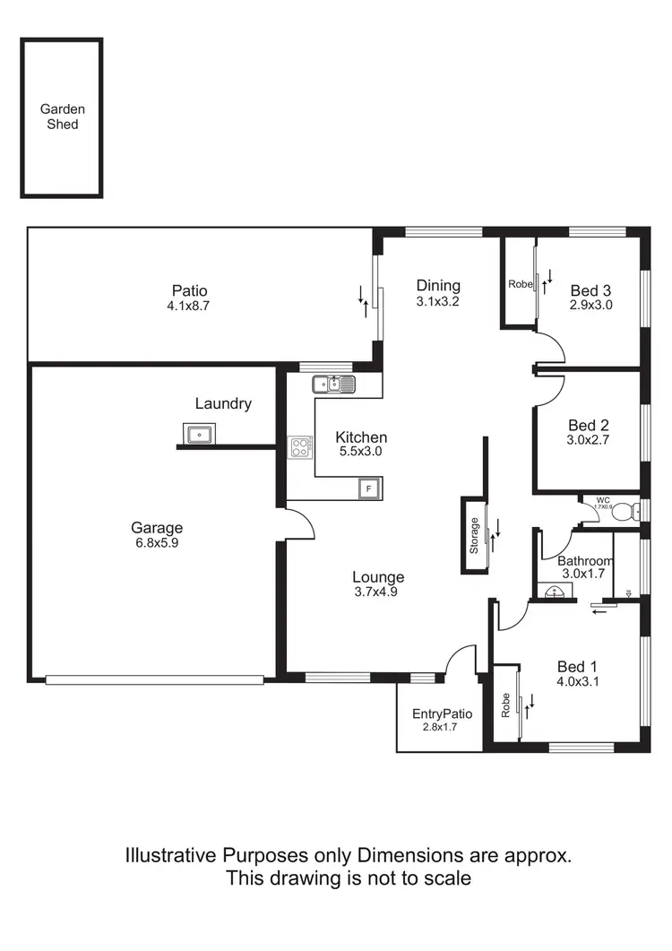 Floorplan of Homely house listing, 5 Peverill Close, Edmonton QLD 4869