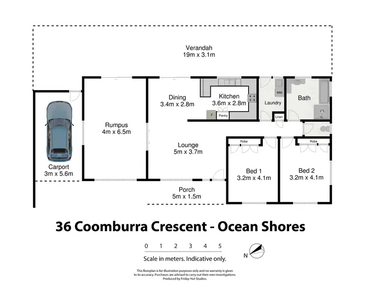Floorplan of Homely house listing, 36 Coomburra Crescent, Ocean Shores NSW 2483