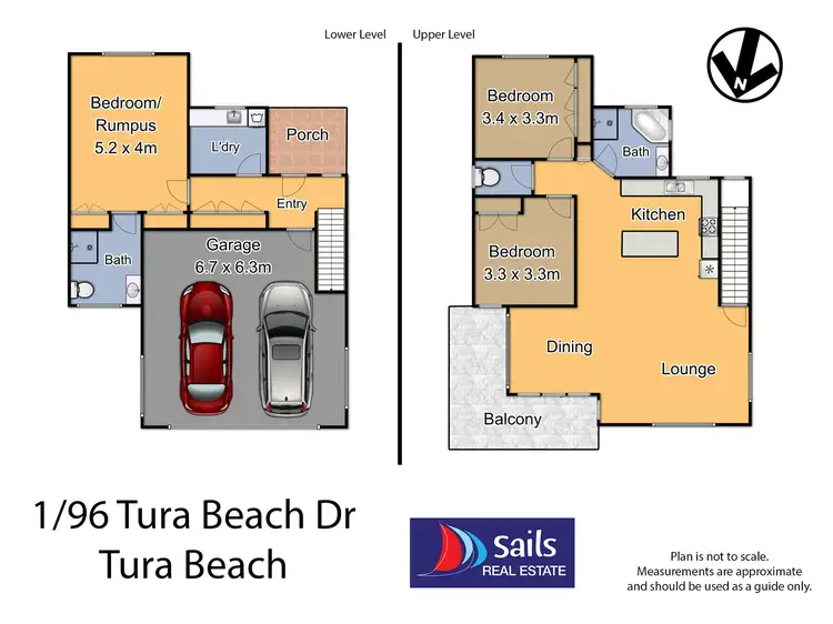 Floorplan of Homely townhouse listing, 1/96 Tura Beach Drive, Tura Beach NSW 2548