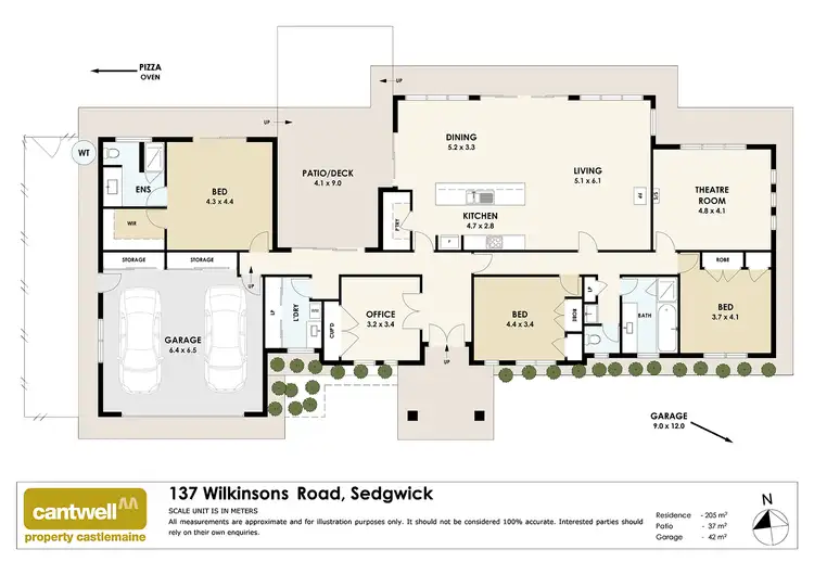 Floorplan of Homely rural property listing, 137 Wilkinsons Rd, Sedgwick VIC 3551
