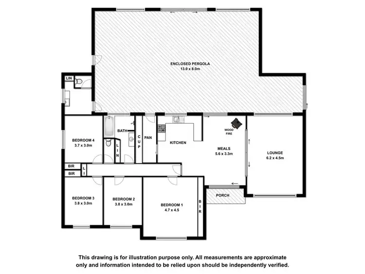 Floorplan of Homely house listing, 14 Belt Road, Millicent SA 5280