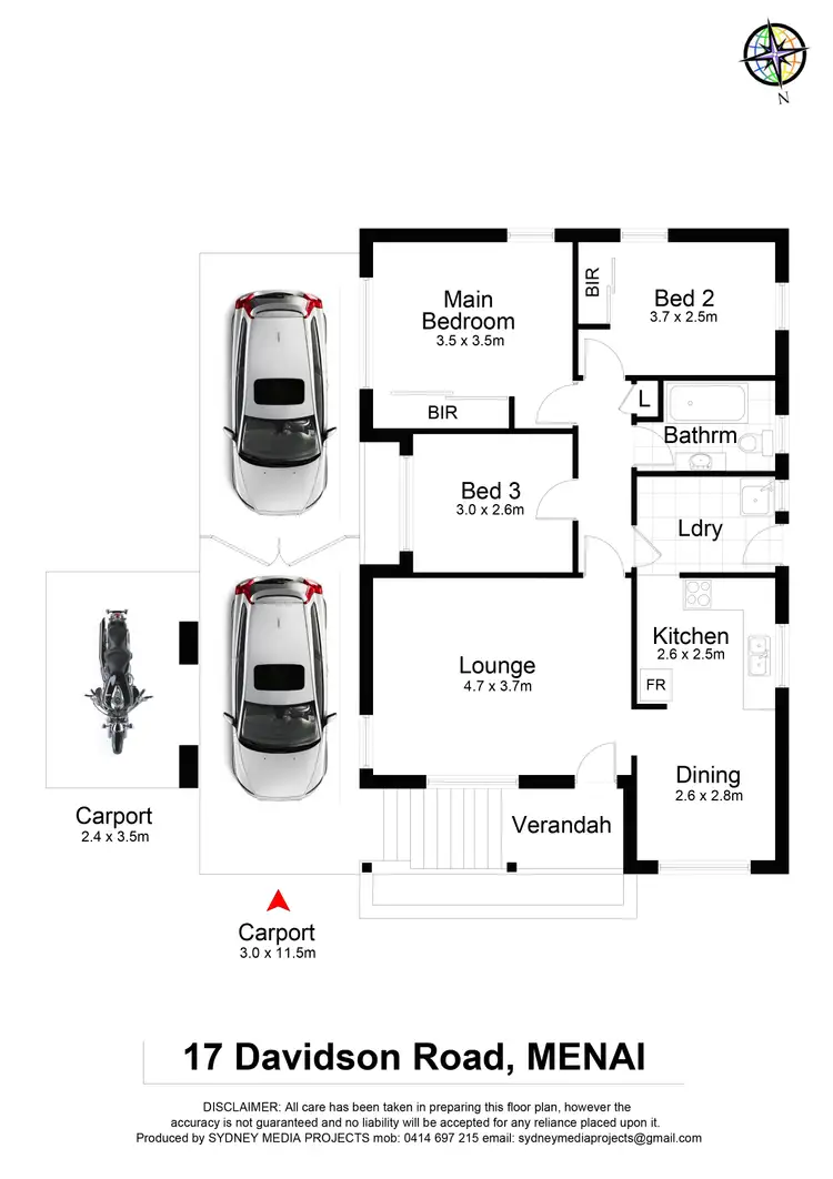 Floorplan of Homely house listing, 17 Davidson Road, Menai NSW 2234