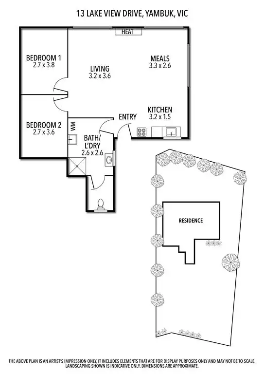 Floorplan of Homely house listing, 13 Lakeview Drive, Yambuk VIC 3285