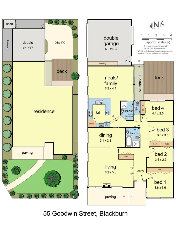 Floorplan of Homely house listing, 55 Goodwin Street, Blackburn VIC 3130