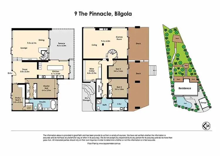 Floorplan of Homely house listing, 9 The Pinnacle, Bilgola Plateau NSW 2107