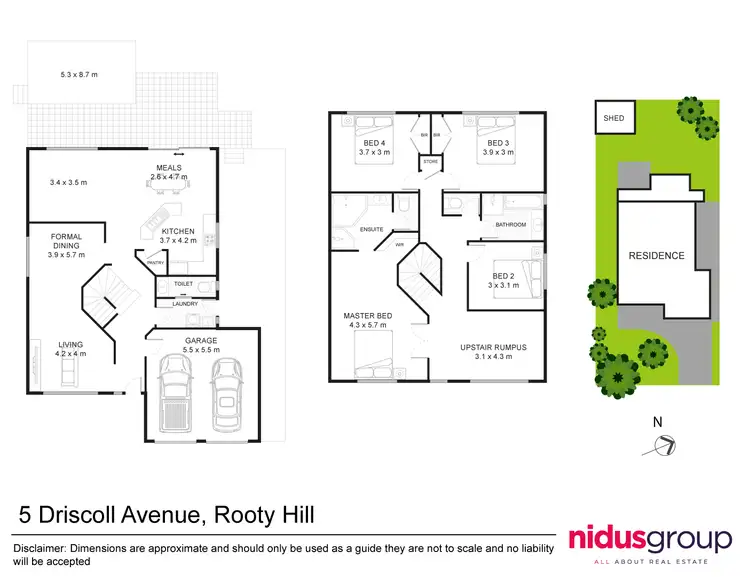 Floorplan of Homely house listing, 5 Driscoll Avenue, Rooty Hill NSW 2766