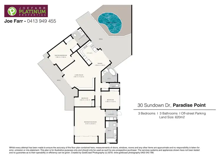 Floorplan of Homely house listing, 30 Sundown Drive, Paradise Point QLD 4216
