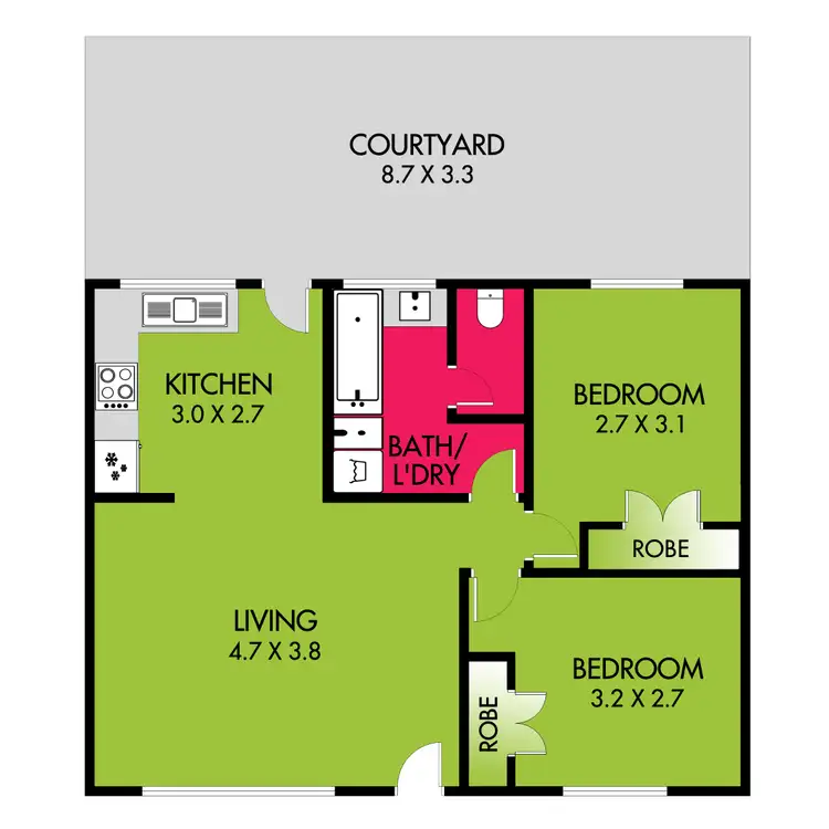 Floorplan of Homely unit listing, 7/20 Regent Street, Whittington VIC 3219