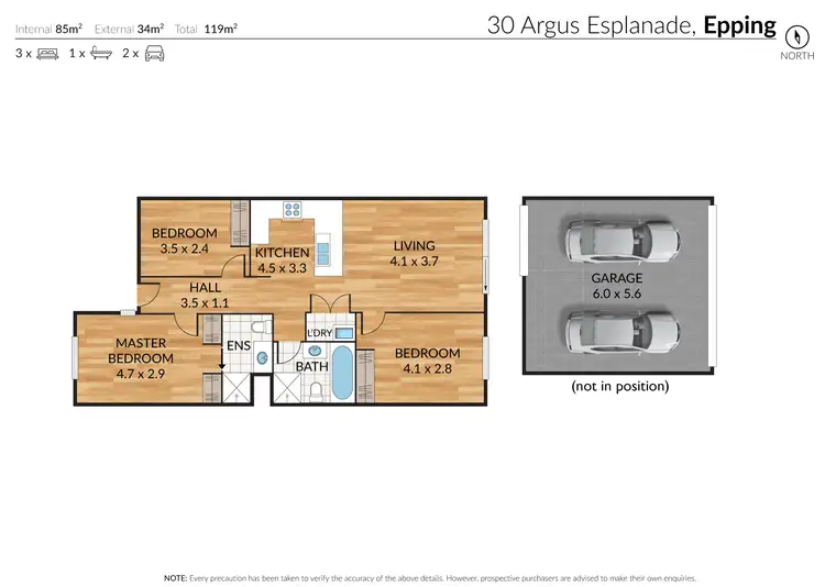 Floorplan of Homely house listing, 30 Argus Esplanade, Epping VIC 3076