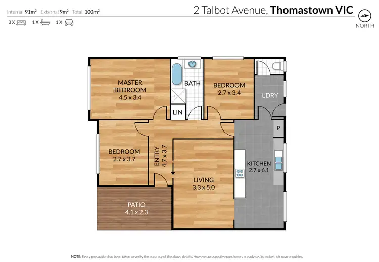 Floorplan of Homely house listing, 2 Talbot Avenue, Thomastown VIC 3074
