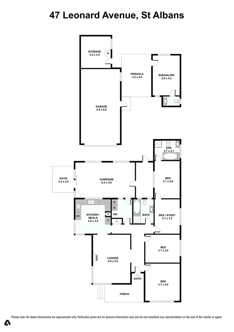 Floorplan of Homely house listing, 47 Leonard Avenue, St Albans VIC 3021