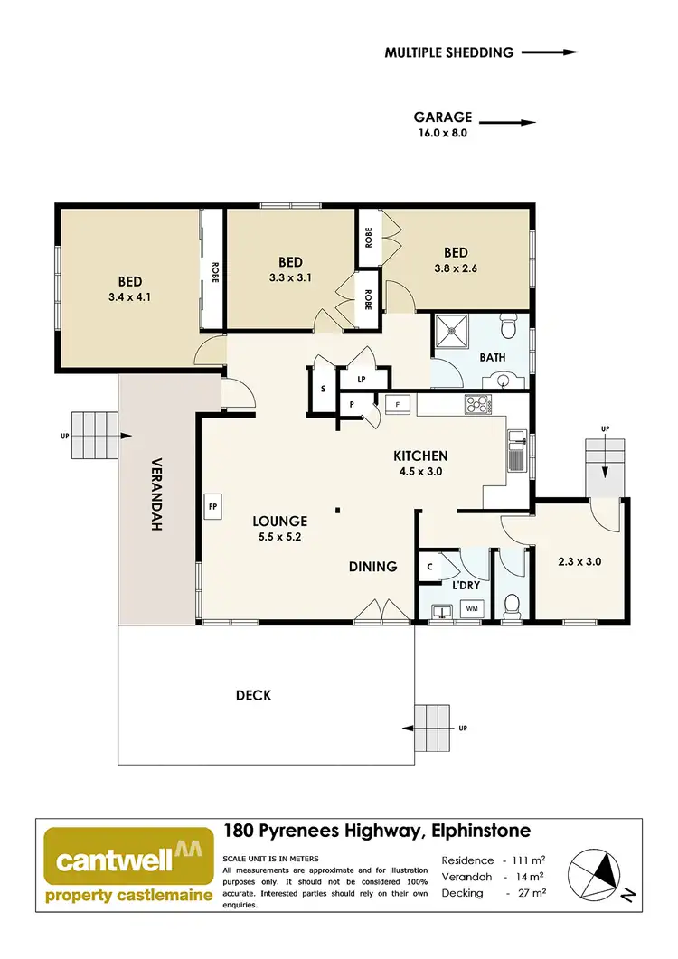 Floorplan of Homely rural property listing, 180 Pyrenees Highway, Elphinstone VIC 3448