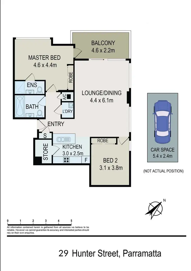Floorplan of Homely apartment listing, 1907/29 Hunter Street, Parramatta NSW 2150