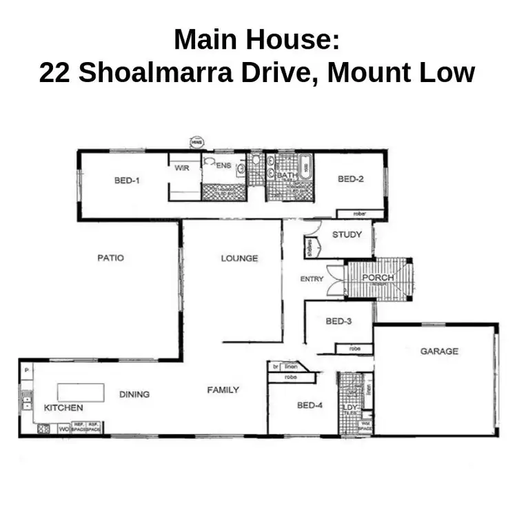 Floorplan of Homely house listing, 22 Shoalmarra Drive, Mount Low QLD 4818