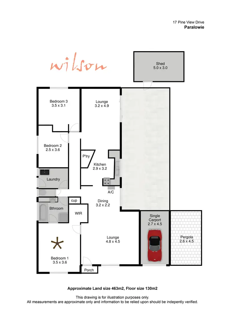 Floorplan of Homely house listing, 17 Pine View Drive, Paralowie SA 5108
