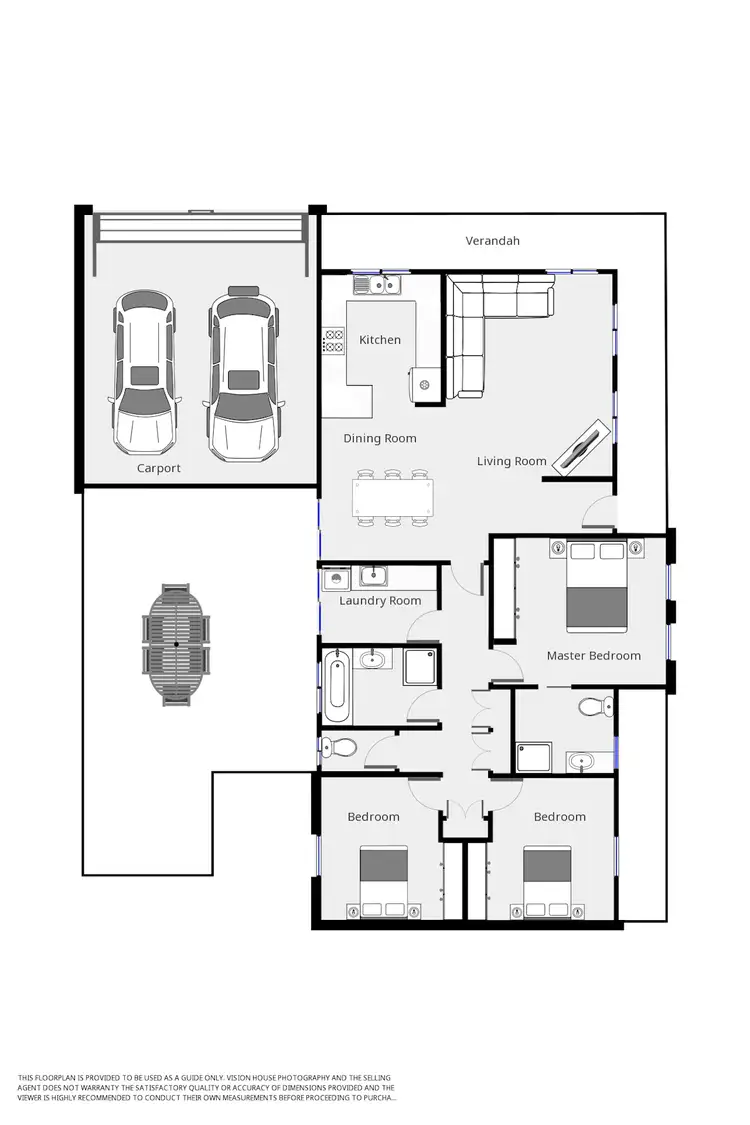 Floorplan of Homely house listing, 6 Arielle Court, Mildura VIC 3500