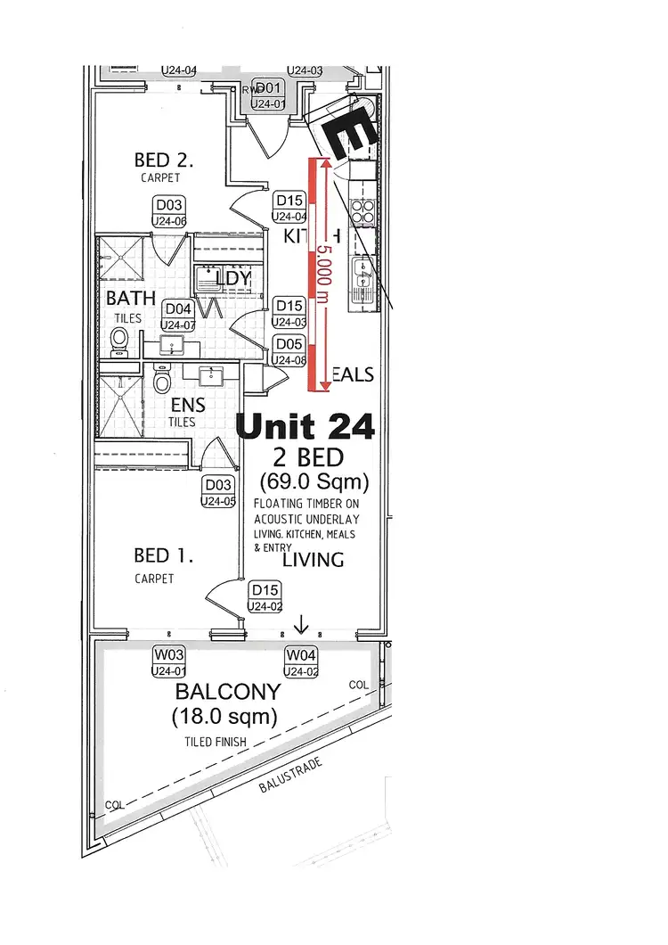 Floorplan of Homely apartment listing, 208/78 Old Perth Road, Bassendean WA 6054