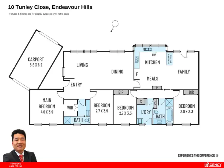 Floorplan of Homely house listing, 10 Tunley Close, Endeavour Hills VIC 3802