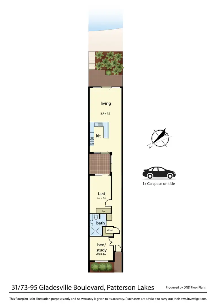 Floorplan of Homely retirement listing, 31/75-93 Gladesville Boulevard, Patterson Lakes VIC 3197
